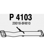 FENNO STEEL - P4103 - Трубопровод выпускной NISSAN X-TRAIL 2.2 03-